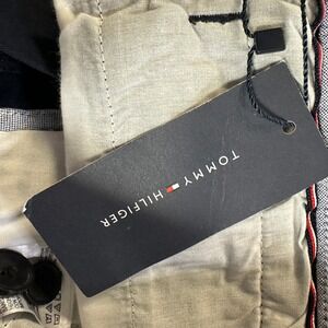 Tommy Hilfiger TH Flex Mens Khakis Pants Small Blue Elastic Waist Stretch‎ NEW